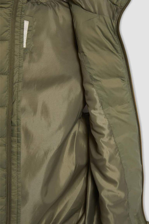 Водоотталкивающий жилет с капюшоном для мальчиков - Defacto фото 9