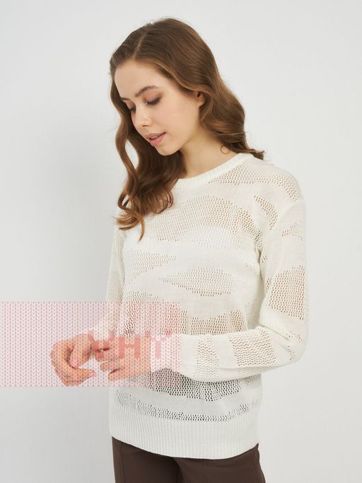 Джемпер женский 5221-41277. 051 молоко