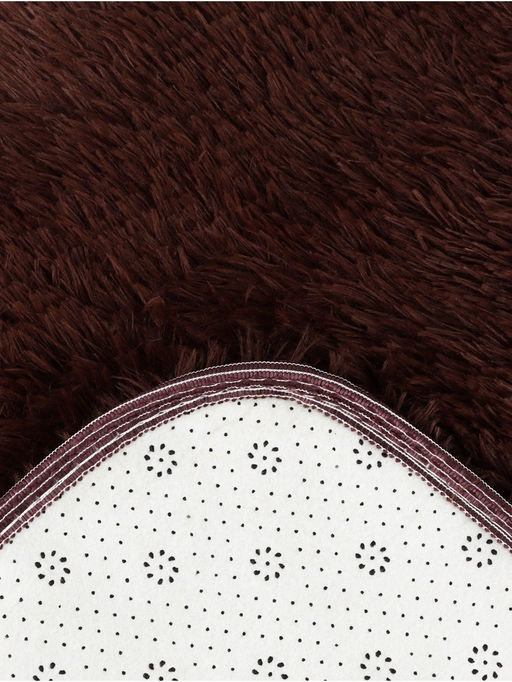 Ковер с ворсом «Этель», 50×80 см, коричневый