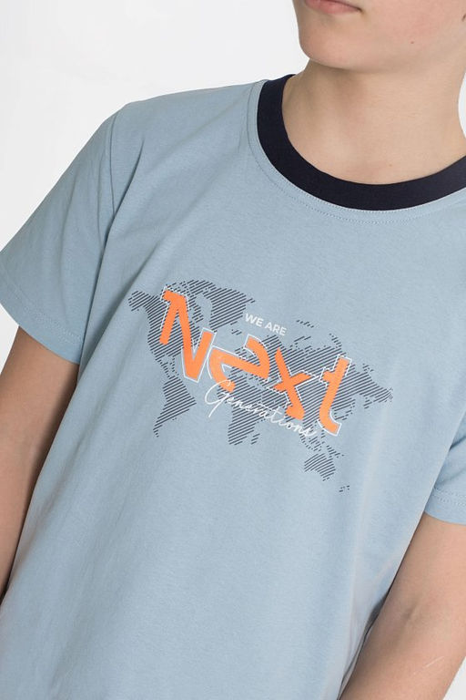 Костюм М224011Па Серо-голубой - Елена фото 5