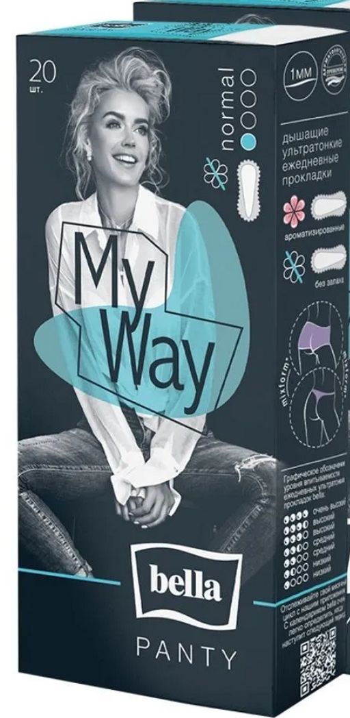 ### BELLA прокладки ежеднев. PANTY My Way (20шт) sensitive