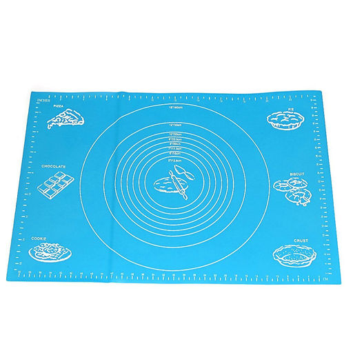 Коврик кулинарный силиконовый с разметкой 58х40 см
