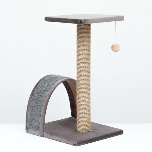 Когтеточка СТОЛБИК + ДУГА + ПЛОЩАДКА джут ковролин 35х30х56 7 PerseiLine КД-26 - Simaland фото 10