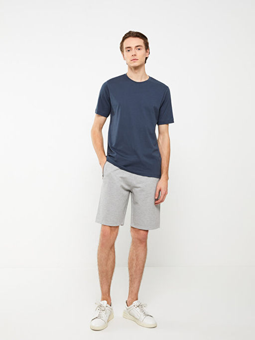 Bisiklet Yaka Penye Erkek Ti??rt