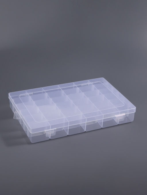 Органайзер для хранения мелочей, 36 ячеек, 27.3×17.5×4.5 см, прозрачный