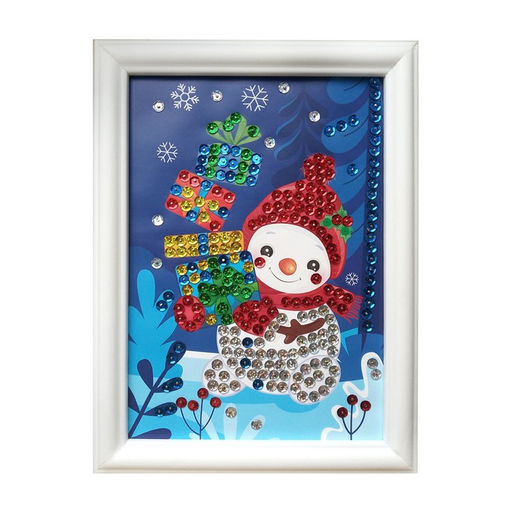 Набор для творчества. Рисунок с пайетками Снеговик