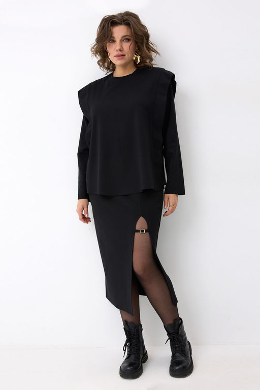 Юбка BegiModa 5017 чёрный  фото 7