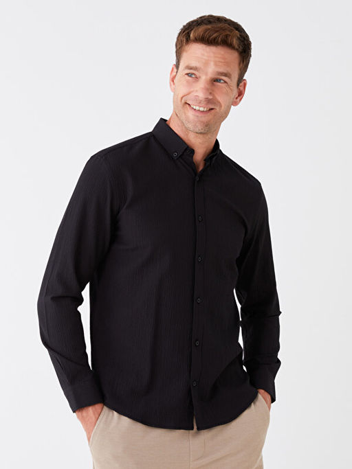 Regular Fit Uzun Kollu Erkek G?mlek