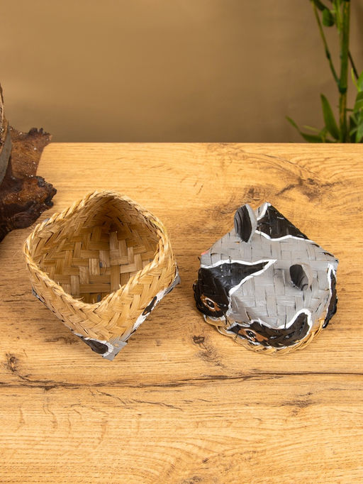 Корзинка «Енот», 10×10×13 см, бамбук