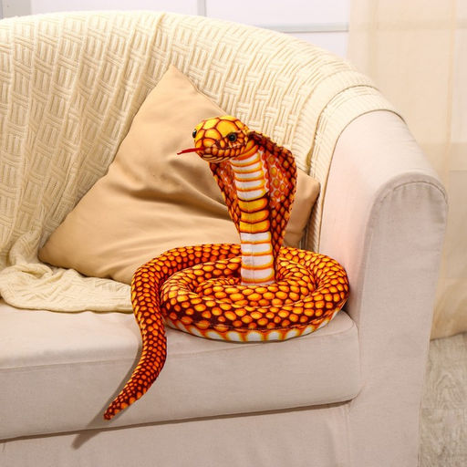 Мягкая игрушка Змея. Кобра, 200 см, цвет жёлтый - Simaland фото 2