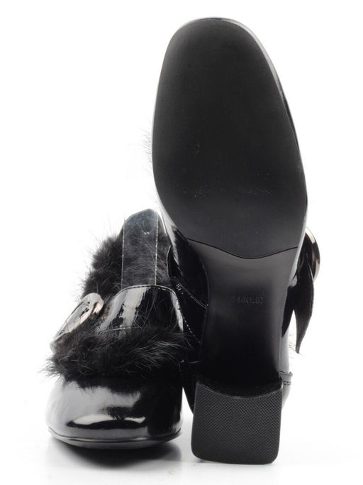 03-N18116P-2 BLACK LAC Полуботинки женские (натуральная кожа, лакированная)