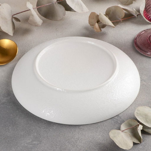 Тарелка керамическая глубокая «Гравитация», 440 мл, d=20,5 см, цвет бежевый