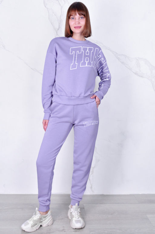 Арт. 2506 Костюм с брюками женский 44-52 (5 шт) Цвет:пудра - Калинка фото 4