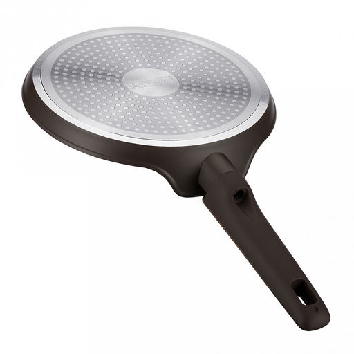 Сковорода блинная с антипригарным покрытием Brownie д22см, h1,7см, s2,8мм, дно д3,5мм, индукционное дно д19см, алюминий, бакелитовая ручка с покрытием soft-touch, Regent (Китай) Подходит для всех видов плит, включая индукционную. - Домашняя мода фото 5