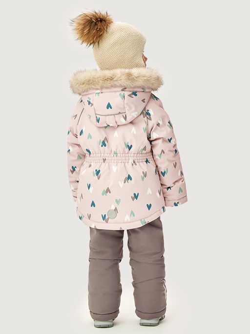 Костюм 7з1026 пудра/кофе