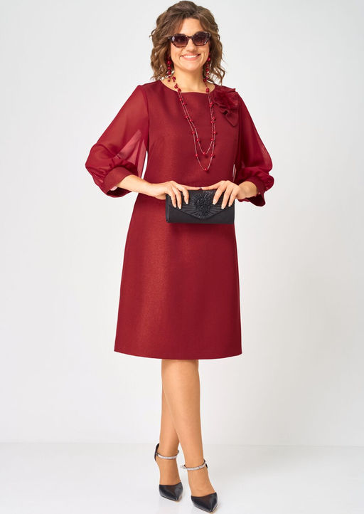 Платье EVA GRANT 7310D красный