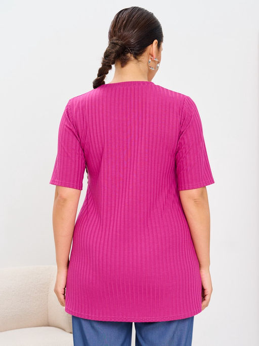 Футболка женская MR014SS3 fuchsia - Maxroses фото 2