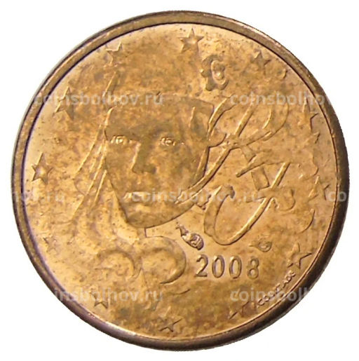 1 евроцент 2008 года Франция