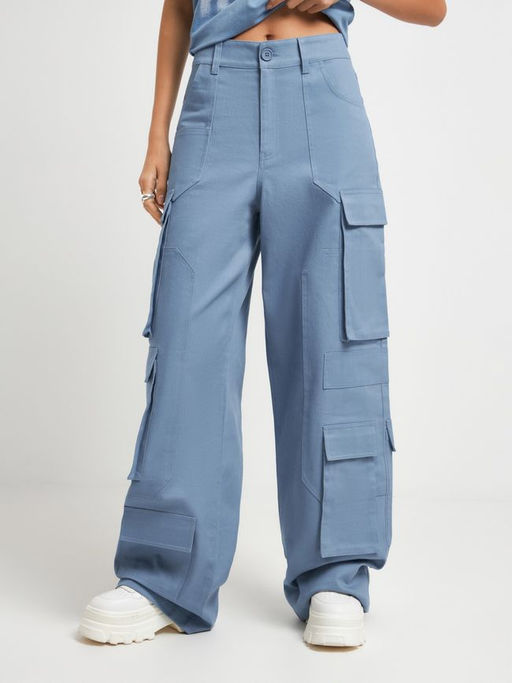 10200160693 Брюки жен. Veneto_pants серо-голубой - Concept club фото 2