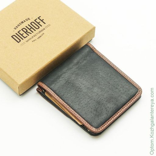 Мужское кожаное портмоне Dierhoff Д 8111-214