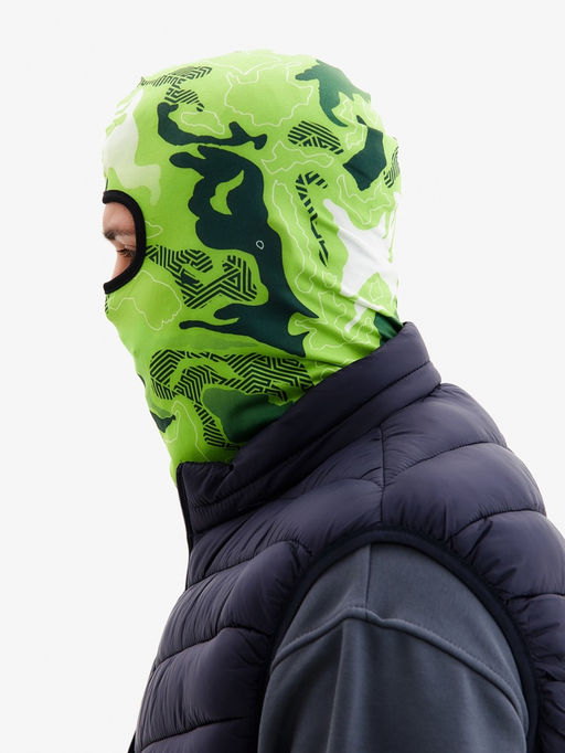 Маска-балаклава Green Spots, размер универсальный, зелёная