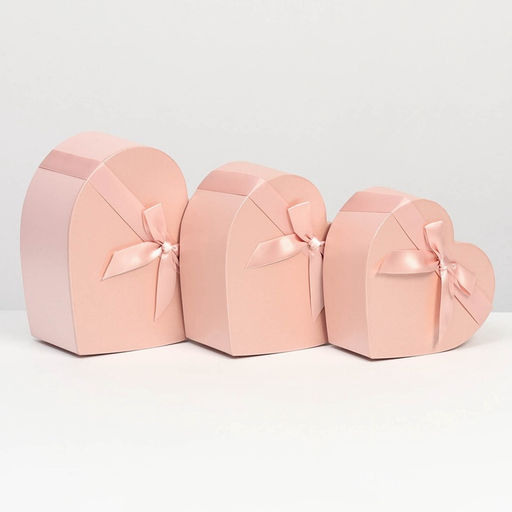 Набор подарочных коробок 3 в 1 сердца L:24?23?10 M:21?20?9 S:18.5?18?8 см