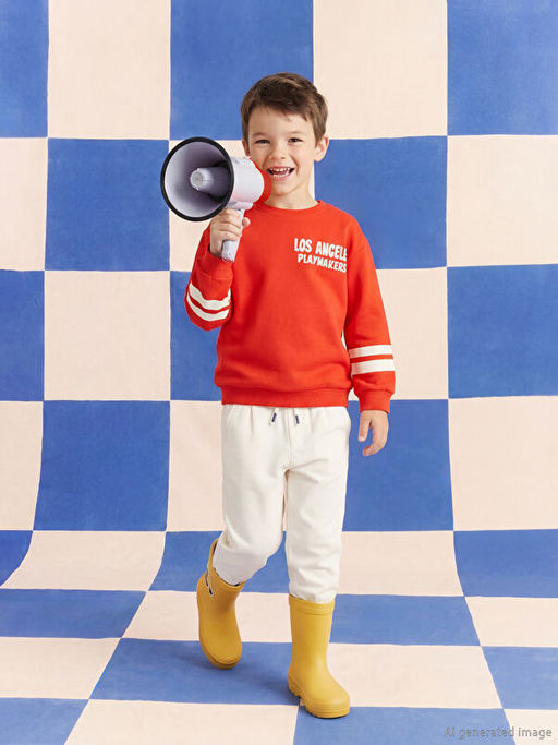 Los Angeles Bask?l? Erkek ?ocuk Sweatshirt