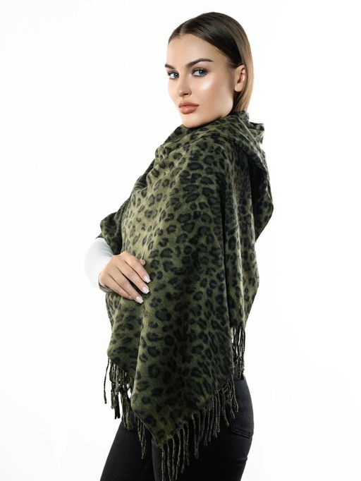 Яркий палантин с анималистичным принтом - Pretty mania фото 2
