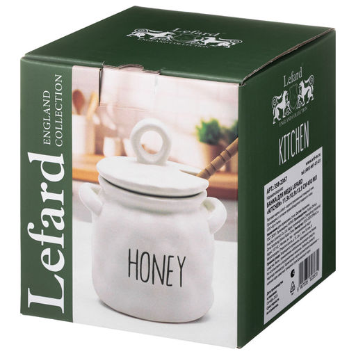 БАНКА ДЛЯ МЕДА LEFARD KITCHEN 11,5*10,5*13,5 СМ 450 МЛ фото 4