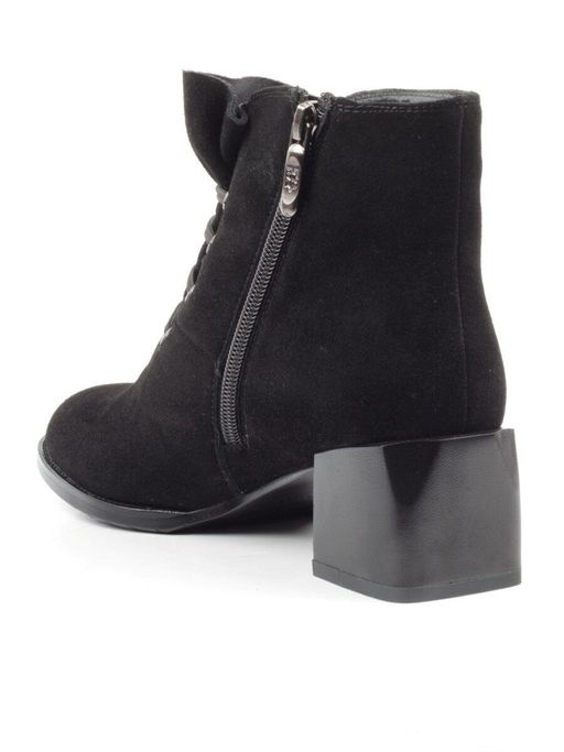 04-M20-6117 BLACK Ботинки женские зимние (натуральная замша, натуральный мех) - Фабричный китай фото 4