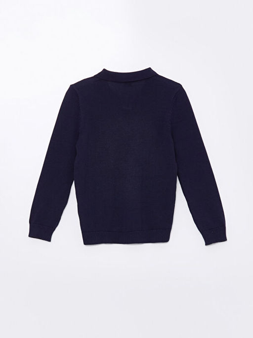 Polo Yaka Erkek ?ocuk Triko Kazak