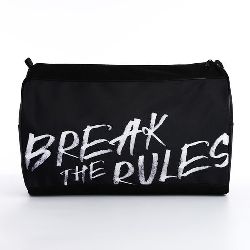 Сумка спорт Break the rules, 40*24*21, отд на молнии, черный - Nazamok фото 7
