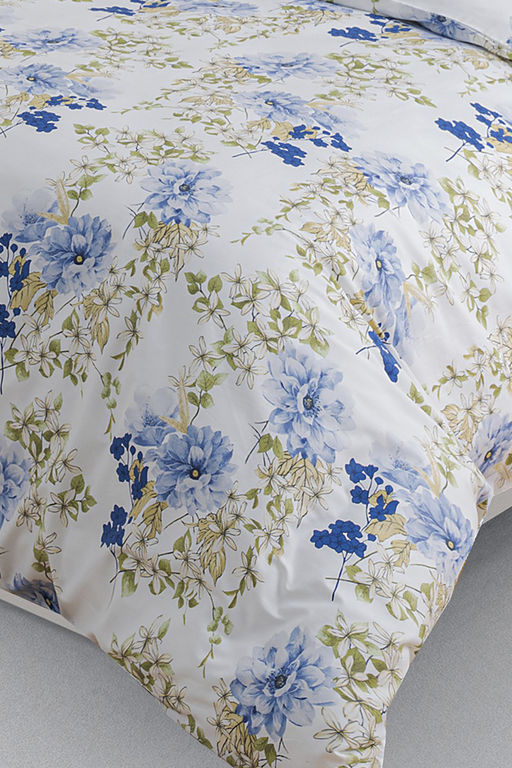 КПБ Сатин NUANCE Garden blue