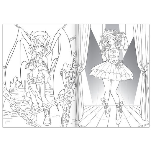 Раскраска Песнь фантазии, 16 стр., Аниме - Буква-ленд фото 2