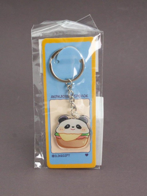 Брелок акриловый iLikeGift "Panda in a Basket"