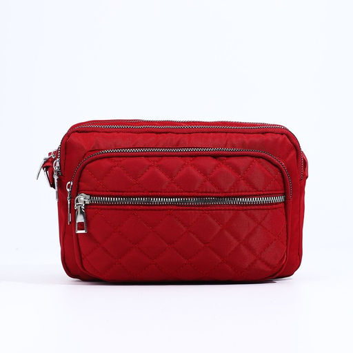 Сумка кросс-боди на молнии, наружный карман, цвет красный - Simaland фото 2
