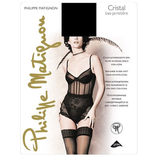 Cristal 30 bas-jarretiere (120/6) чулки! - playa