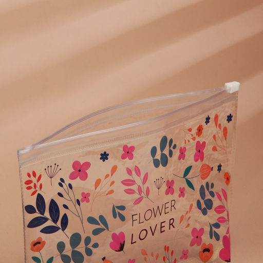 Цена за 2 шт. Косметичка из прозрачного PVC 21 х2 х14 см Flower Lover - Nazamok фото 3