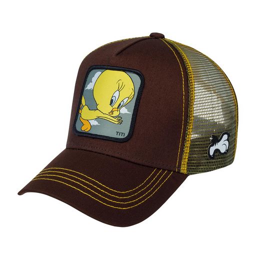 Бейсболка CAPSLAB арт. CL/LOO2/1/TIT1 Looney Tunes Tweety Pie (коричневый)