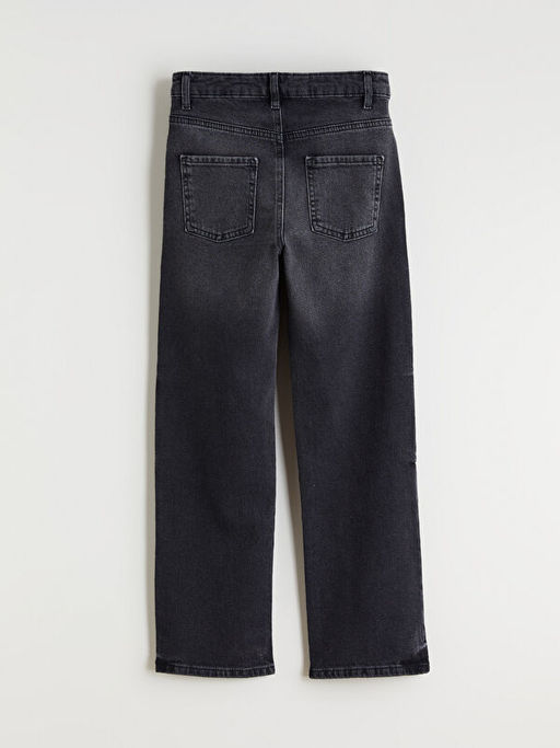 Straight Fit K?z ?ocuk Jean Pantolon