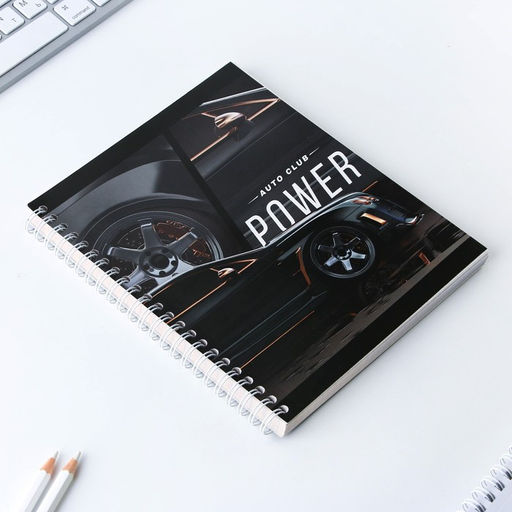 Цена за 3 шт. Тетрадь в клетку, 96 л., А5, на спирали, блок №2, Power