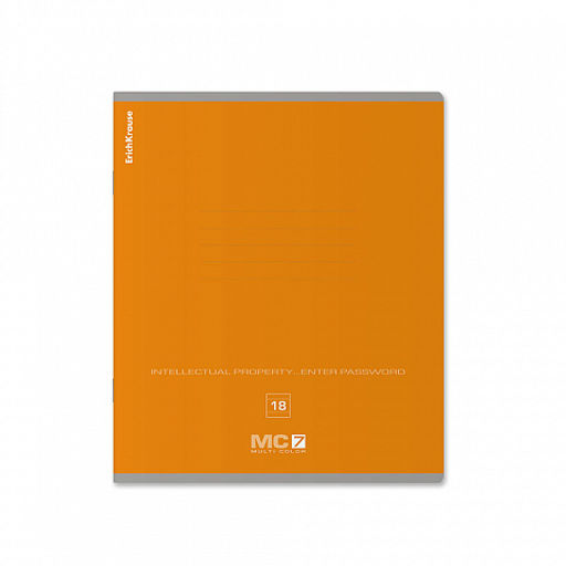 Цена за 10 шт. Тетрадь школьная ученическая ErichKrause MC-7 ассорти, 18 листов, линейка (в плёнке по 10 шт.)_MIX-PACK  фото 4