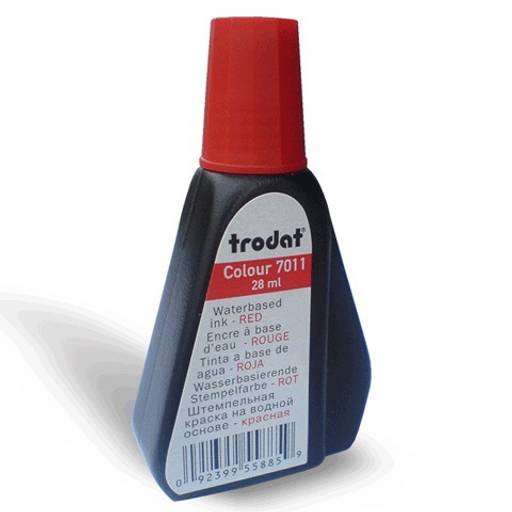 Краска штемпельная "Trodat" 28мл. красная (7011к)