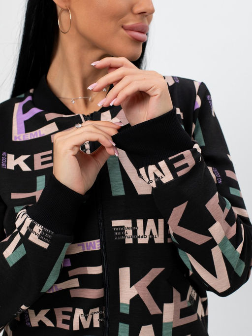 Бомбер женский на молнии - Милана фото 27