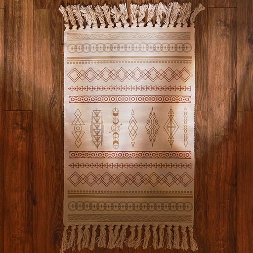Коврик SL Home Cotton, 6090 см, красный, молочный, хлопок 50% - Sima-land home фото 3
