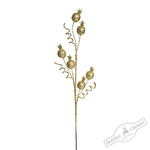 Ветка граната золотая, 62 см