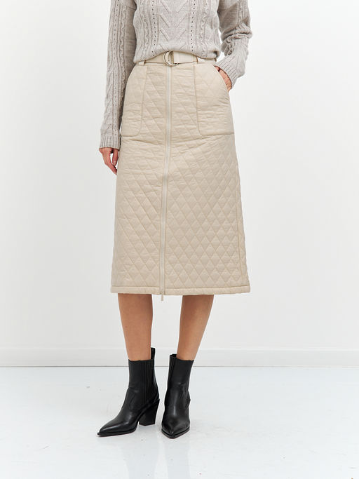 юбка стеганая длины миди на молнии - Glenfield фото 4