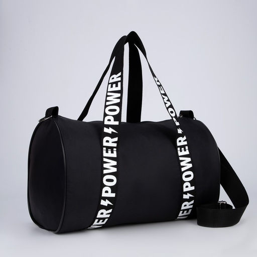 Сумка спортивная Power на молнии, цвет чёрный - Nazamok фото 4