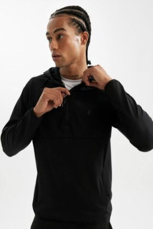 DeFactoFit Standart Fit Kapusonlu Fermuarl? Pike Sporcu Sweatshirt