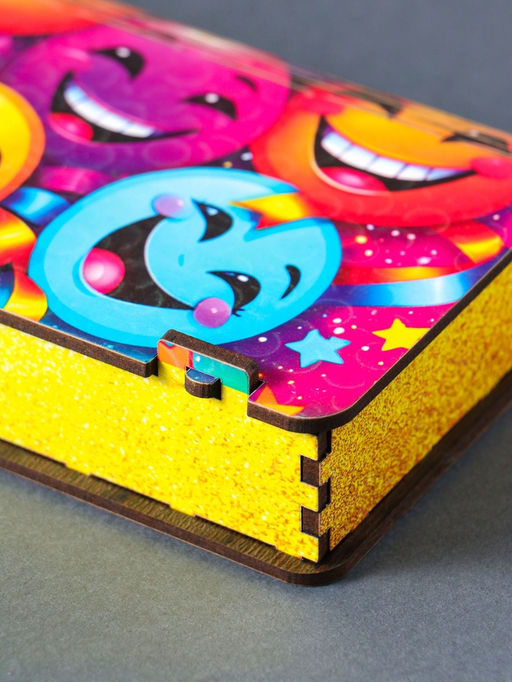 Купюрница "С днём рождения!" смайлики, 19,5х11х3 см, вид 17